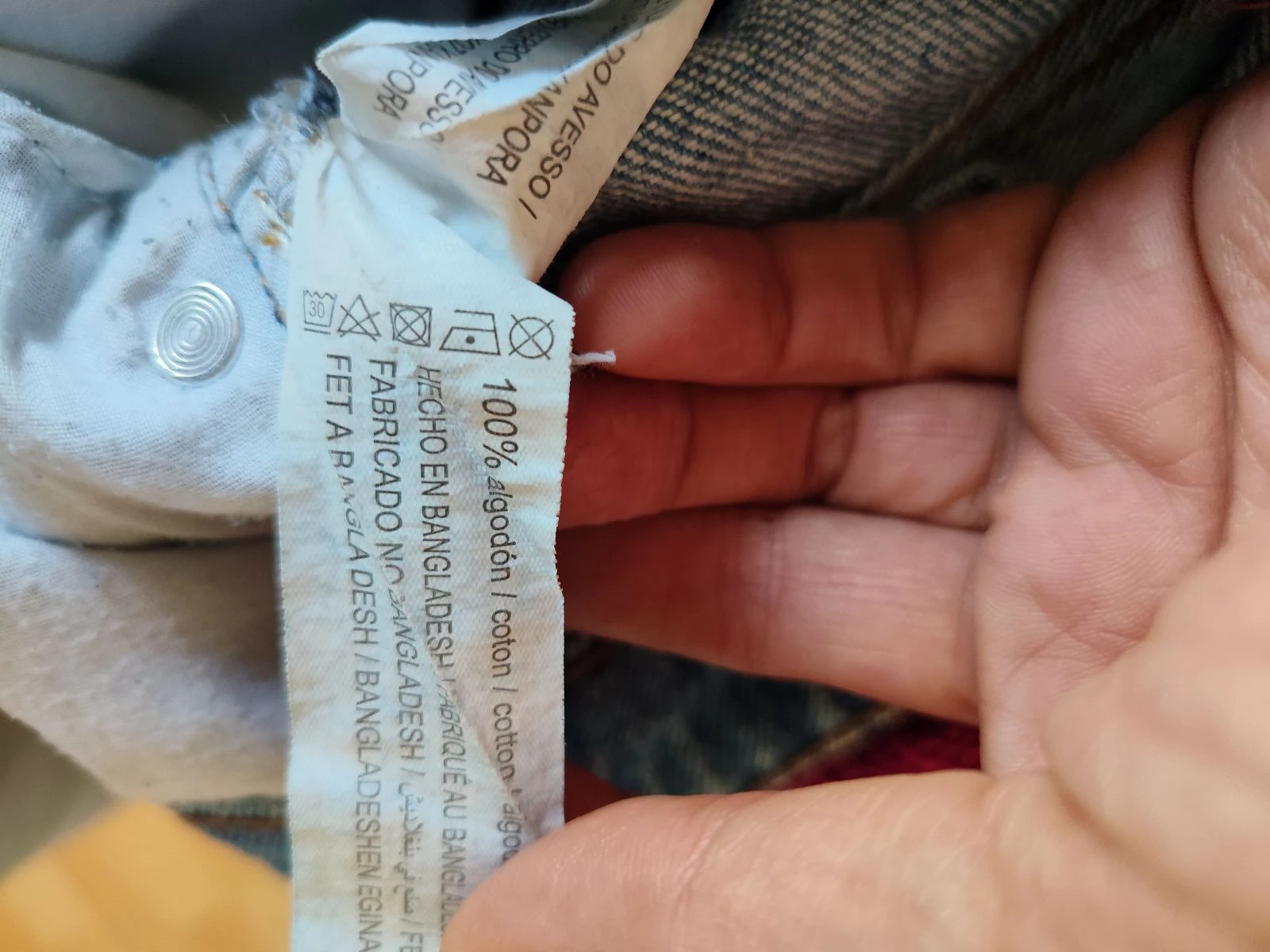 Calça jeans feminina reta solta Lefties Tamanho M/38 – photo 16